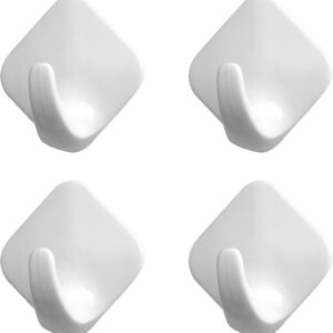 Space Saving Four Hook Wall Mounted Storage Rack