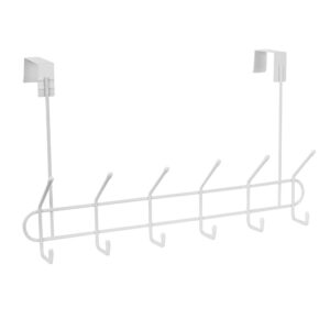 Open Frame Six Hook Over Door Hanging Rack