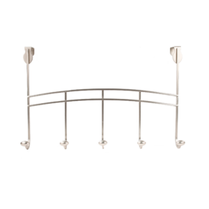 Five Hook Over Door Hanging Rack
