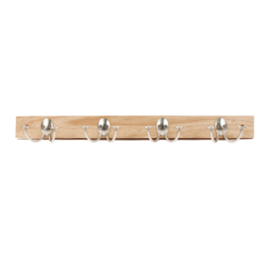 Four Hook Wall Mounted Storage Rack