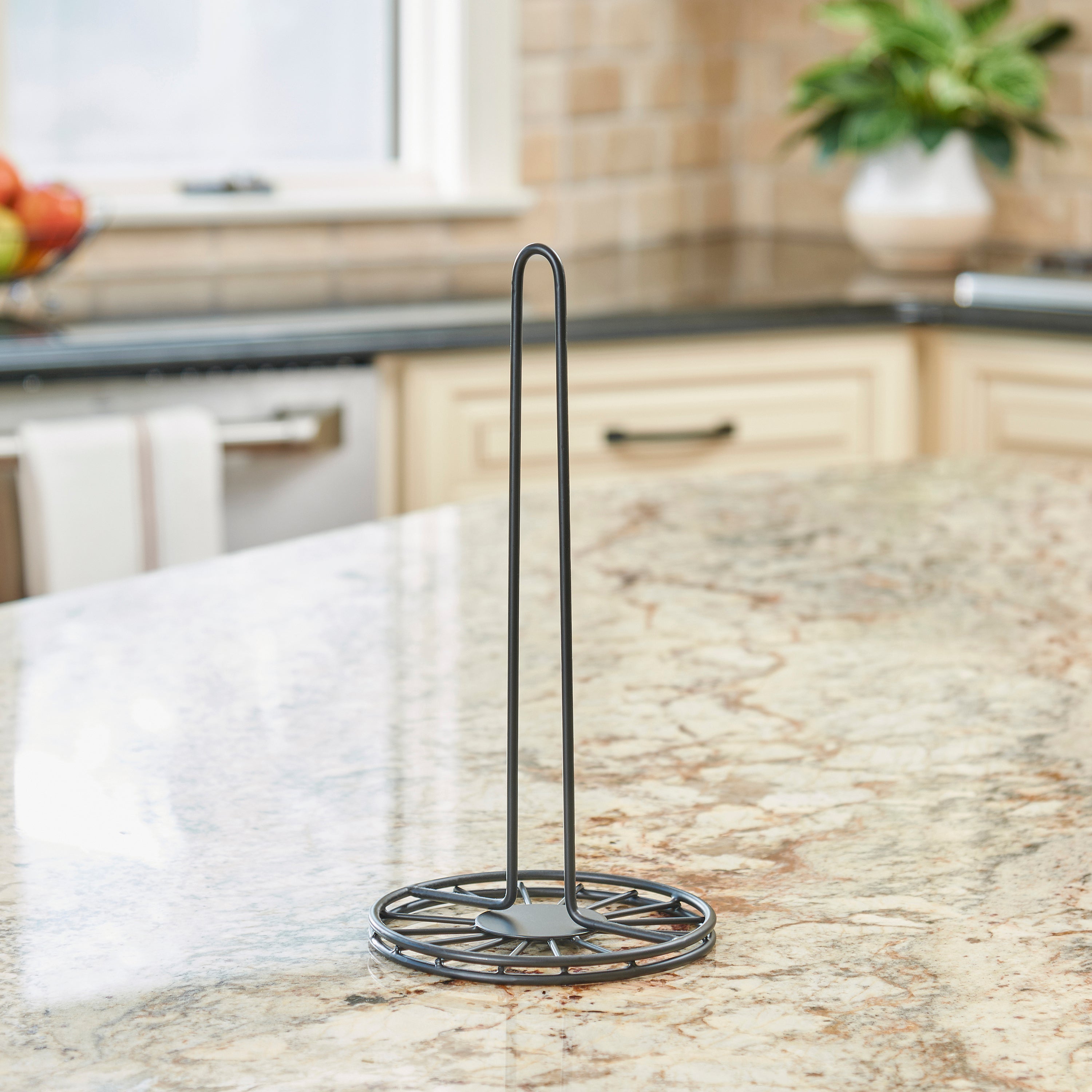 Space Saving Freestanding Metal Paper Towel Holder - Image 3