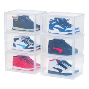 Stackable Shoe Display Storage Box 6 Pack