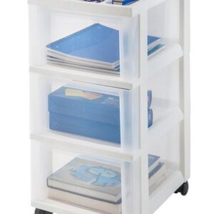 Mobile 3 Drawer Storage Organizer Cart
