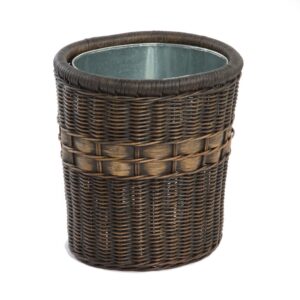 Oval Woven Waste Bin for Everyday Storage