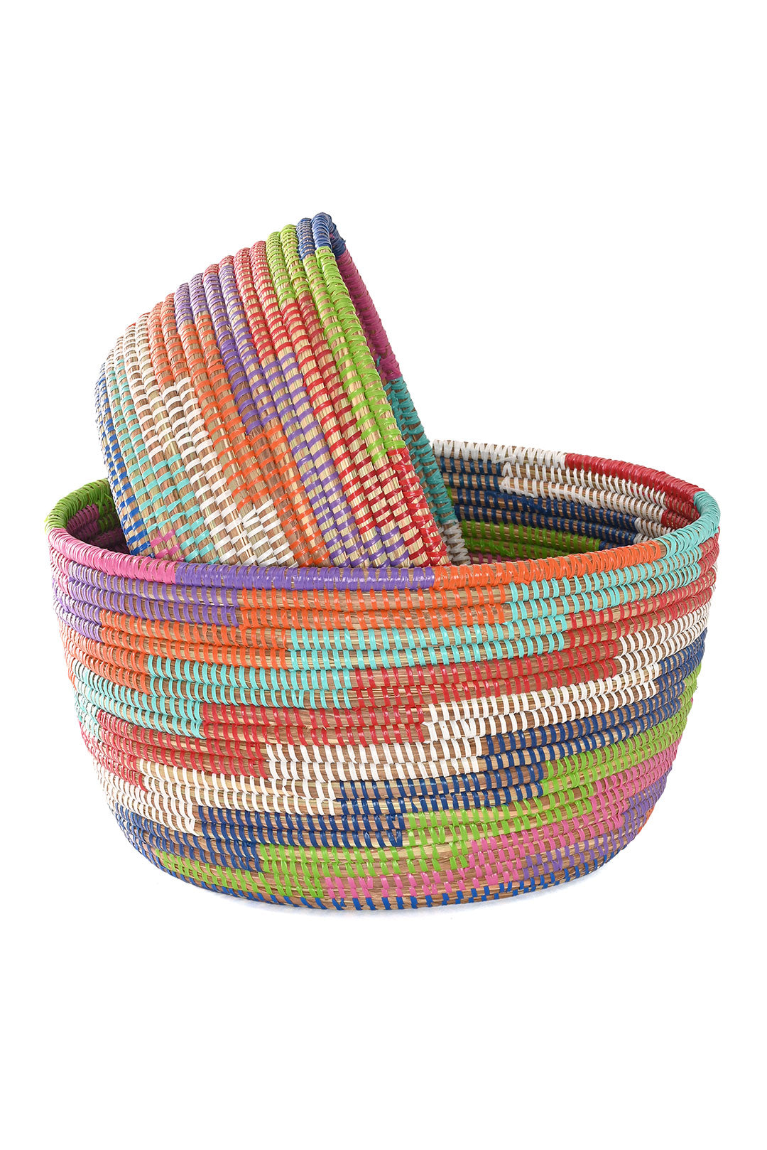2-Piece Colorful Stairwell Nesting Baskets - Image 3