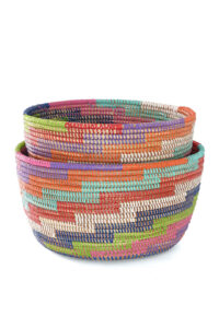 2-Piece Colorful Stairwell Nesting Baskets