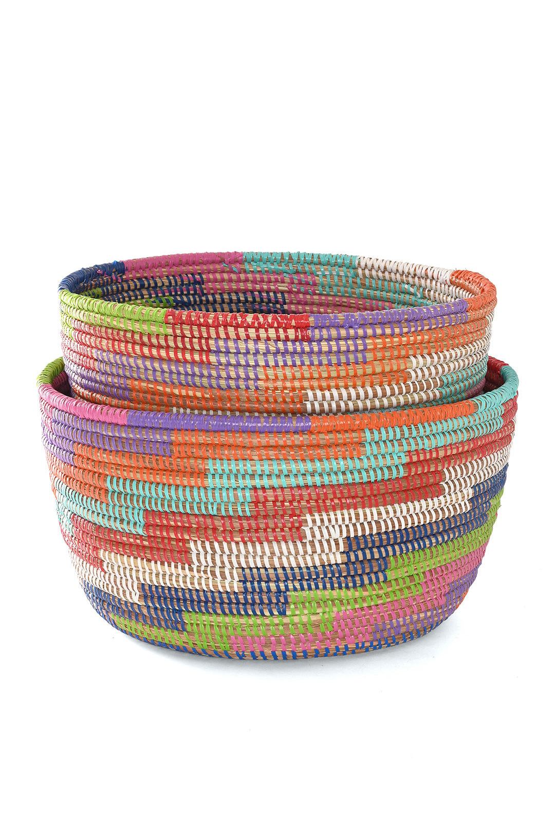 2-Piece Colorful Stairwell Nesting Baskets