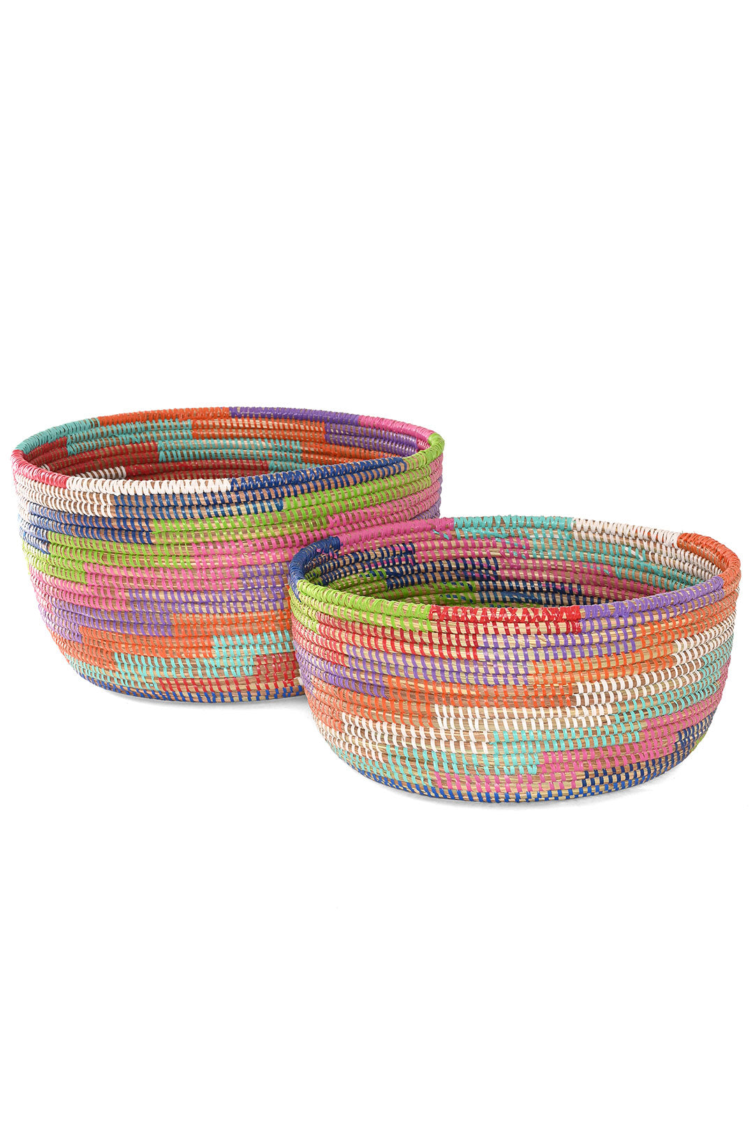 2-Piece Colorful Stairwell Nesting Baskets - Image 5