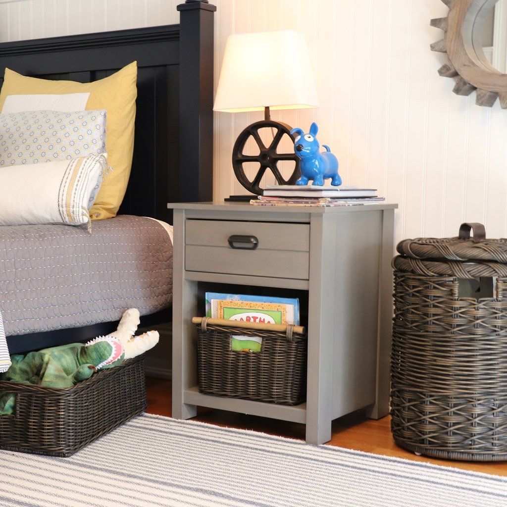 Handwoven Small Round Wicker Laundry Hamper - Image 9