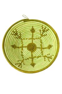 Green Meadow Coiled Raffia Basket